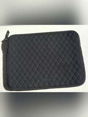 Vera Bradley Black Quilted Laptop Bag